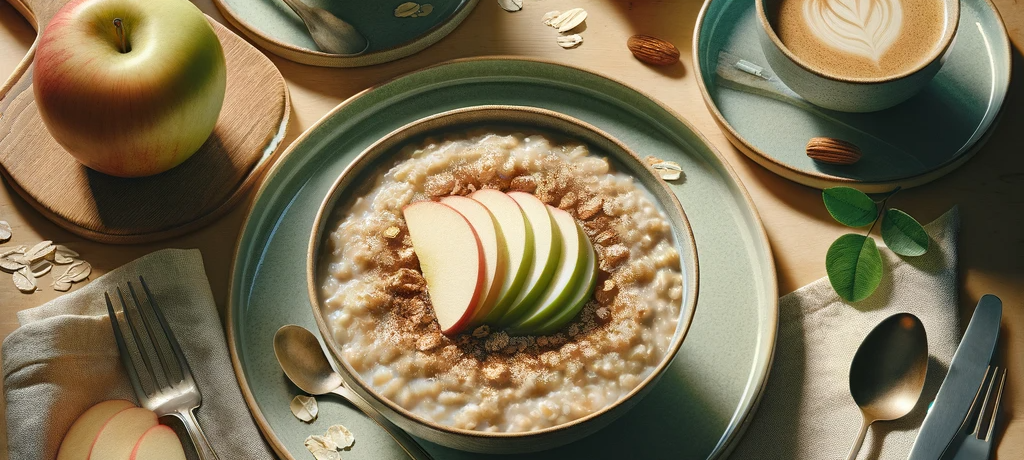 DALL·E 2023-11-20 08.58.11 - An ultra-realistic flat-lay image for a professional food magazine, depicting an inviting breakfast scene for two on a bright wooden table. The focus